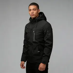 Men's Warm Insulated Winter Jacket Full Zip Closure Hooded Windproof Shell Thermal Lined Outdoor Clothing for Skiing Snowboarding Hiking Machine Washable Sports Outerwear Coats