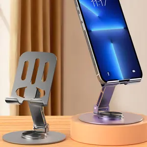 Portable Foldable Phone Holder, 360° Rotatable Adjustable Phone Stand, Desktop Phone Holder for Home Office, Phone Accessories