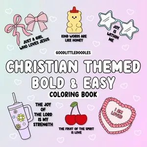 Christian Themed Bold and Easy Coloring Book: Bold and Easy Coloring