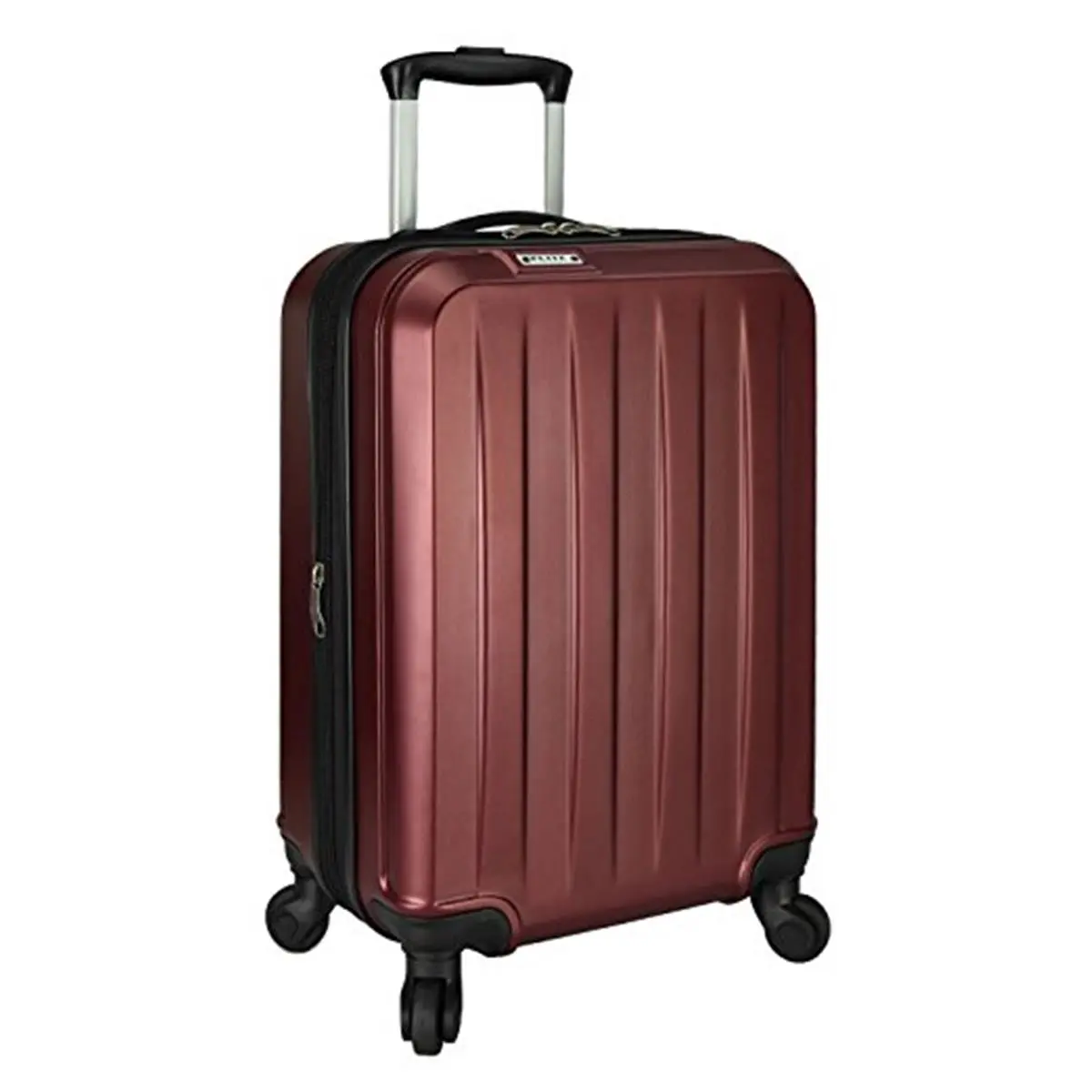 Travelers Choice Elite Dori All-In-1 Expandable Carry-On Luggage - Lightweight Hard-Side Spinner with 4 Wheels, Retractable, Expandable Size, Extra Space for International Travel, Burgundy, Spinners, All-In-One Expandable Carry-On Luggage