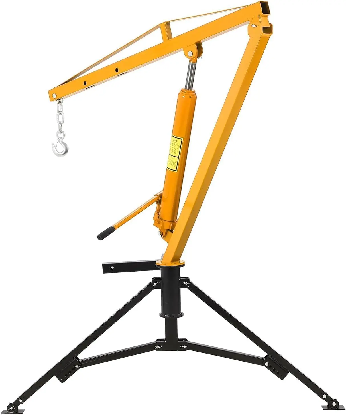 Gaomon Heavy-Duty Hitch-Mounted Hydraulic Pickup Truck Crane, 360° Swivel Boom, 3-Boom Capacities (500Lb/750Lb/1000Lb), Adjustable Lift Height Up to 80in, Tool-Free Install, for Construction