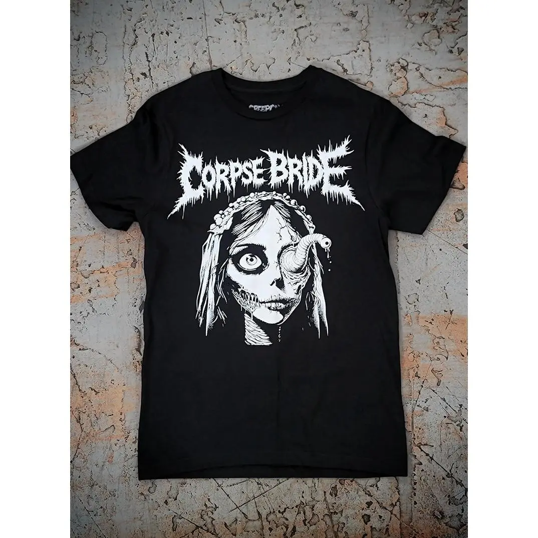 Corpse Bride Emily Death Metal Black Metal T-shirt Tim Burton goth