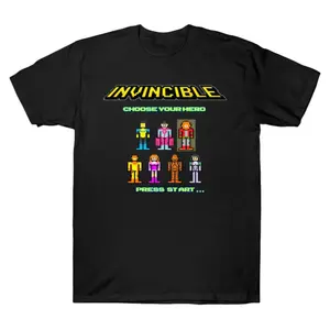 Oversized Invincible: Choose Your Hero Graphic T-Shirt Streetwear Holiday Wear y2k cotton fashion Streetwear Lover Gift Top Trending