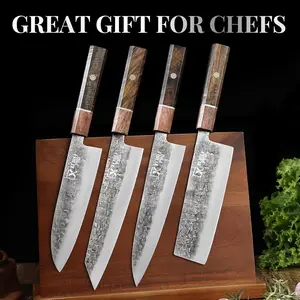 8'' Japan Chef Knife - Sharp Kitchen Knife for Meat Cutting, Japanese High-Carbon Steel Cooking Knife, Vegetable Knife, Gift for Mom or Dad, Kitchen Gadgets with Premium Gift Box