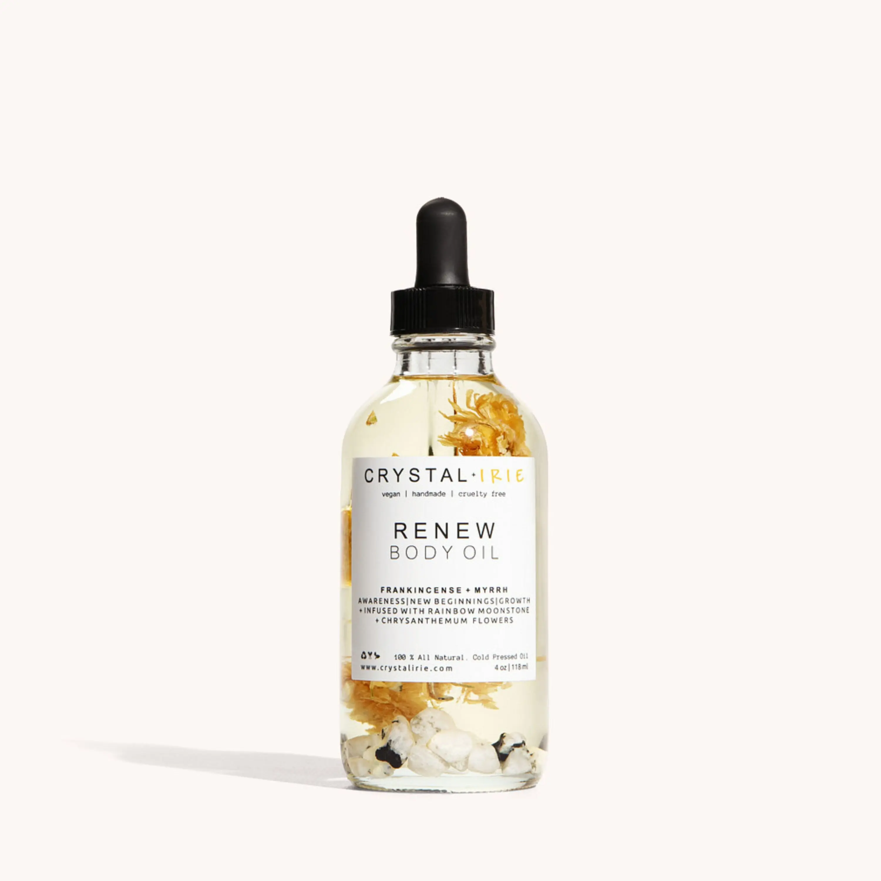 ReNew Body Oil | Crystal Infused Dry Body Oil by Crystal Irie