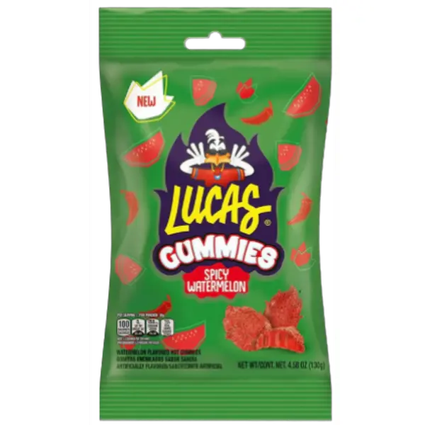 Lucas Gummy Spicy Watermelon Candy