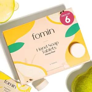 Foaming Hand Soap Tablet Refills - Honey Pear - Eco Friendly Hand Soap Tablets, Sustainable Soap Tablets for Hand Wash