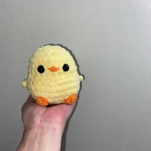 Crocheted Baby Chick Plushy