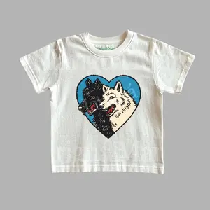 Vintage Wolf Graphic Tee, Retro Animal Tshirt, 90s Style Baby Tee, Wolves Shirt