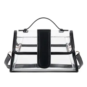 CLUCI summerwins Clear Bag for Stadium Events Crossbody,Stadium Approved Clear Bag,Clear Purse Crossbody Bag for Concerts Sports summerwins