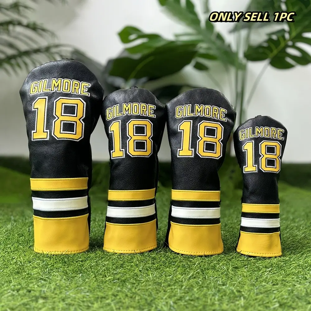 Golf Club Head Cover, 1 Count Driver Fairway Wood Hybrid Headcover with Number Tag, Golf Accessories for Men & Women, Golf Equipment, Golf Supply
