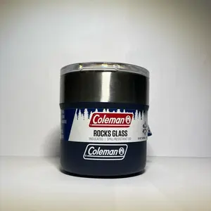 Colemann-Rocks Glass Cup with Lid (13oz)