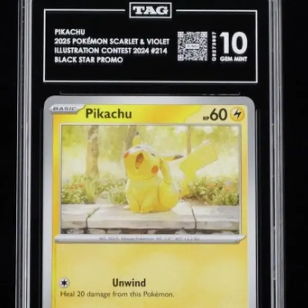 TAG 10 - Pikachu - 214 (Illustration Contest 2024) - SV: Scarlet & Violet Promo Cards (SVP)