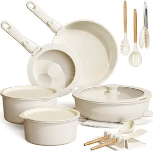 Astercook 20pcs Non-Stick Pots and Pans Set with Detachable Handle, Oven Safe, Stackable, Non-Stick RV Kitchen Cooking Set Modern Aluminum Dishwasher Safe Astercook 20pcs Non-Stick Pots and Pans Set with Detachable Handle, Oven Safe, Stackable, Non-Stick RV Kitchen Cooking Set Modern Aluminum Dishwasher Safe