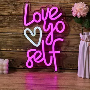 Letter Design Neon Sign, 1 Count USB Powered LED Neon Light, Summer Essentials, Decorative Light Ornaments for Home Party Decoration, Led Signs