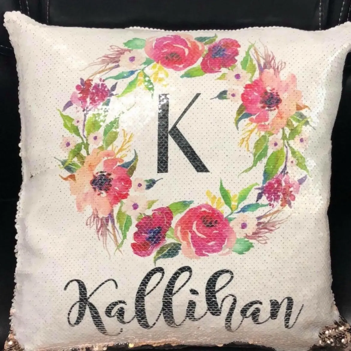 Personalized Sequin Pillow with Insert - Perfect Christmas Gift for Home Decor