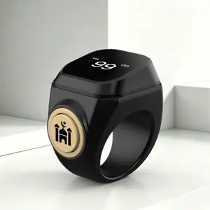 Smart Prayer Bead Counter Ring, Tasbih Counter, Simple Modern Islamic Style For Muslim, 33/99 Vibration Alerts, APP Sync, Daily Dhikr Prayer Use, Muslim Essentials, Tasbeeh Counter