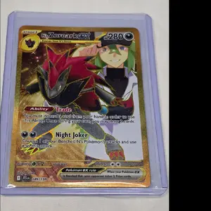 N's Zoroark EX JTG 189/159 Raw NM Card