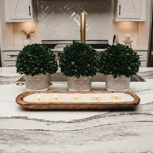 5-Wick Dough Bowl Soy Candle - Meditation