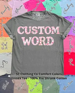 Tee Custom Word Faux Patchwork
