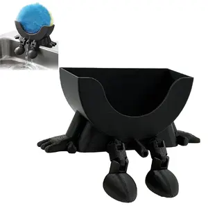 Cute Hanging Sponge Holder with Drainage, 2026 New Keeps Your Sponge Dry & Smiling, Funny Sponge Stand for Kitchen Sink, 3D Printing Countertop Sponge Holders