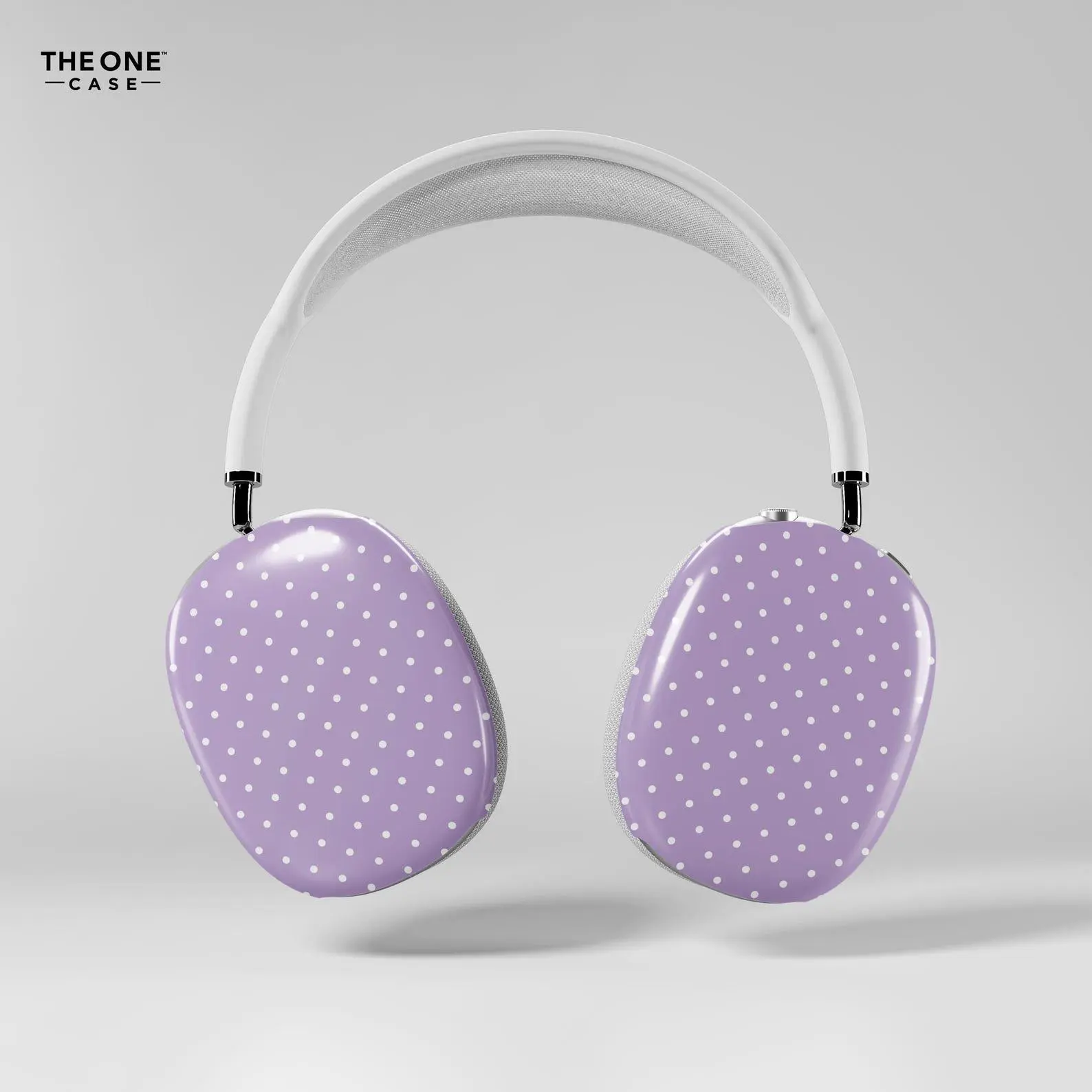 Lavender Polka Dots AirPods Max Cases, Cute Retro Vintage Dotted Purple Earcup Covers for Apple Headphones | APM-PD04