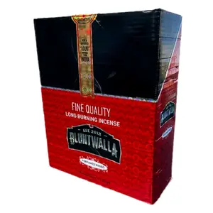 Fine Quality Long-Burning Blunt Walla Incense, Assorted 72-Pack Full Box (12 Sticks Per Pouch) – Fragrance, Aroma, Scent Option for Home Use or Sharing