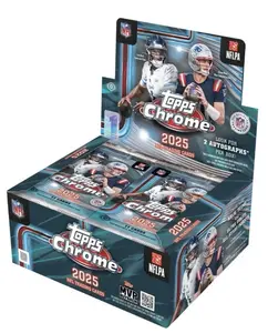 2025 Topps Chrome Football Hobby Jumbo Box