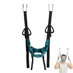Cervical Traction Device with Support, Over-the-Door Healthcare Tool for Home Physical Therapy Decompression, Portable Neck Pain Relief Personal Care Massage Appliance