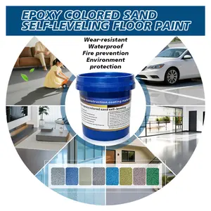 Beautiful Epoxy Sand Paint, imitation marble flooring, durable and slip-resistant