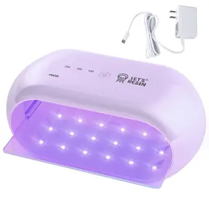 Let's Resin Double-Sided UV Light Advanced,Two-Sided Longer Time Setting(2m,3m,5m) UV Resin Light with 36 LED Beads, Large Size UV Lamp for Resin Curing,Resin Molds,DIY Craft Decor