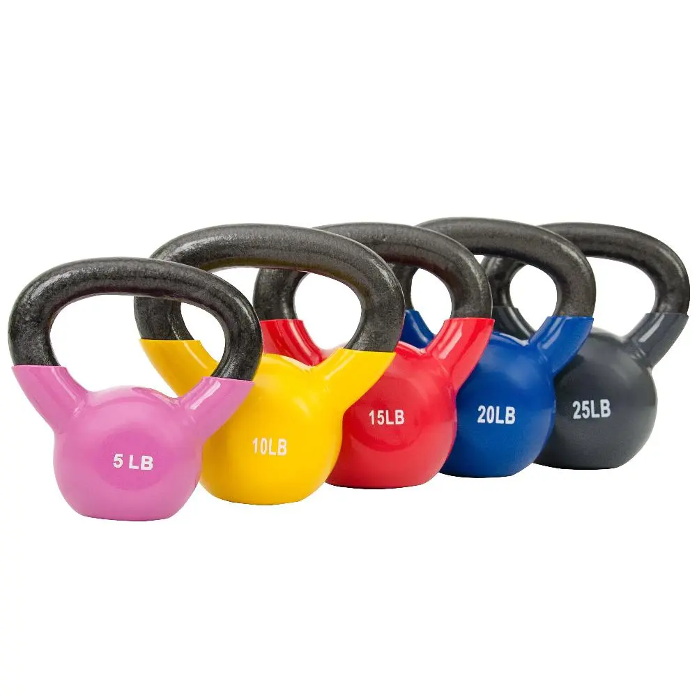 Sunny Strength® Vinyl Coated Kettle Bells 5 - 25 lbs
