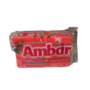 2 barras Jabon Ambar Floral y Caléndula 350g C/U Guatemala Laundry soap bars 350g c/u Ambar Guatemala
