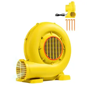 VEVOR Inflatable Blower, 680&750W, 1.0HP Bounce House Blower, Pump Commercial Air Blower for Inflatables, 3400RPM Bouncy Castle Electric Air Blower Fan Perfect for Bounce House, Waterslides, Yellow, High Power