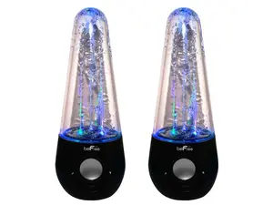 beFree Sound Bluetooth LED Dancing Water Multimedia Speakers - Black