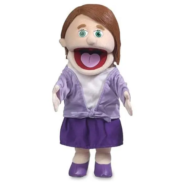 Sarah, Woman Puppet, Peach Skin (14")