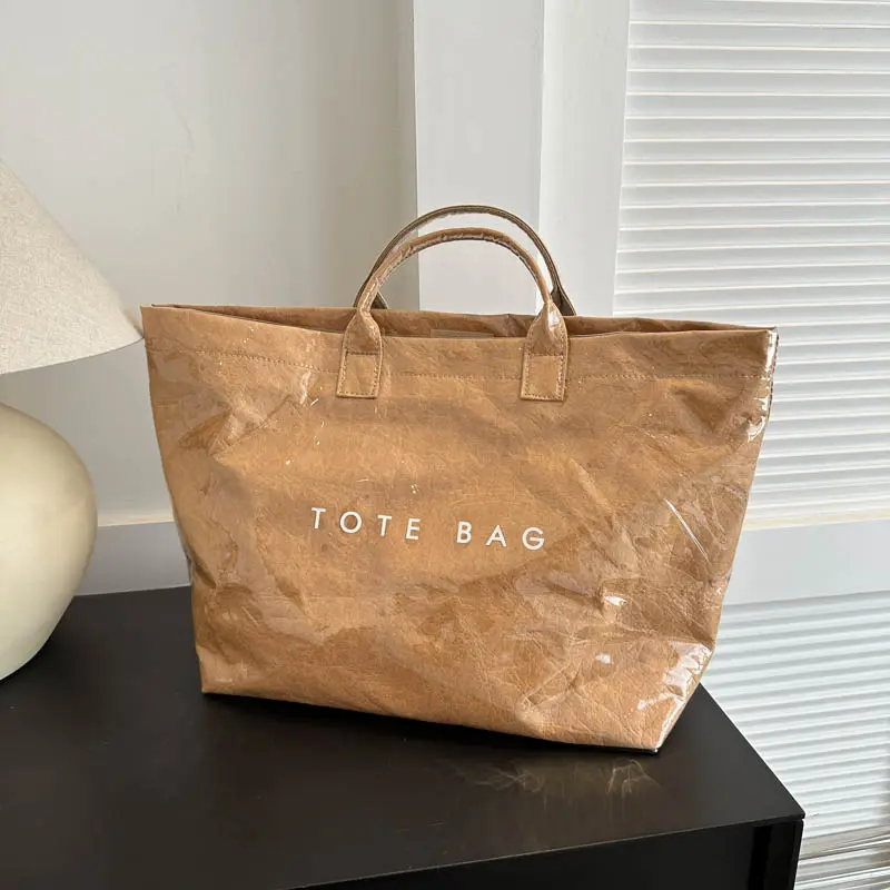 Elegant Business Multifunctional Commuter Tote for Women, Waterproof PVC-Polyester Office Bag with Laptop, Makeup & Water Bottle Pockets, Business Multifunctional Bag, Elegant Commuter Bag
