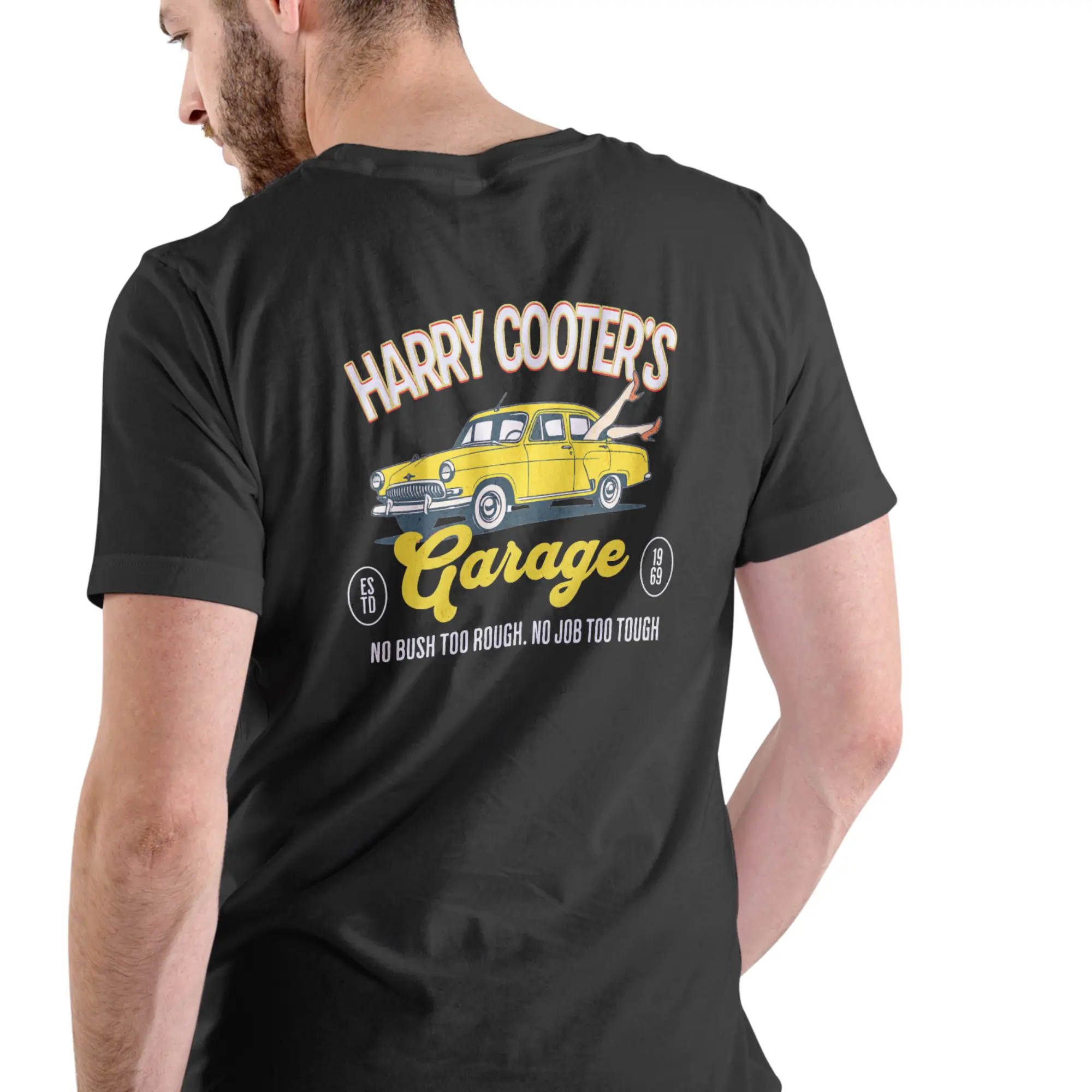 Unisex Vintage Car Graphic Print T-Shirt, Cotton Shortsleeve Streetwear Top for Menswear, Pairs with Jeans, Plus Sizes Available, Casual, Crew Neck, S To 3Xl, Round Neck, Tee, Tshirt, Soft Cotton For All-Day Ease
