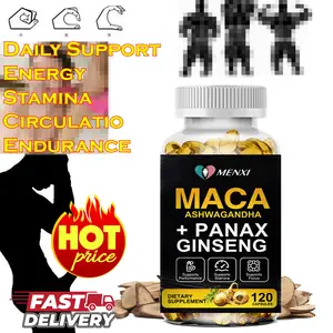 Organic Maca Root Extract Capsules, 10000mg Peruvian Formula, 120-Count Supply for Daily Wellness Support