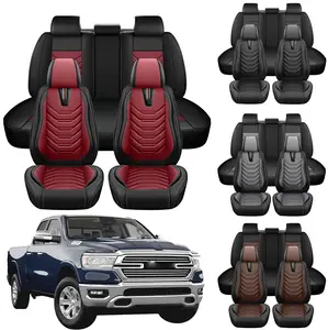 Custom Fit Pickup Seat Covers For Dodge 2008-2025 2026 RAM 1500 2500 3500 Truck Pickup Crew Double Mega Quad Cab,Front&Rear Seat Full Coverage For Dodge Truck Car Interior Accessories
