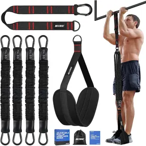 Heavy Pull Up Assistance Bands 260lbs - Resistance Bands for Pull Ups & Strength Training - Height Adjustable