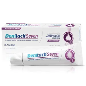 Denttach Seven Thermoplastic Denture Adhesive Soft Reline for Dentures .70 oz