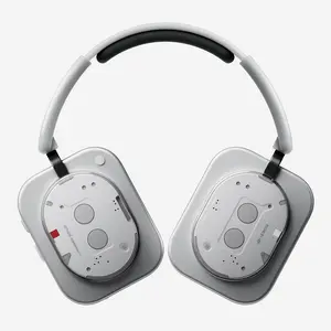 Nothing Headphone (1) Hybrid Active Noise Cancelling Headphones, Wireless Over Ear Headphones with 6 MICS, Personalized Spatial Audio, Tuning by KEF, Up to 80 Hours Playtime, Bluetooth Headset White