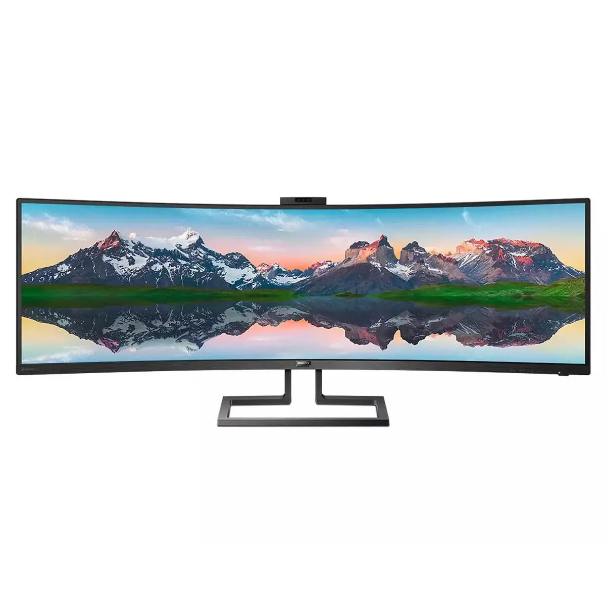 Philips Brilliance 499P9H 48.8" 32:9 DQHD Curved VA LCD W-LED Monitor, Built-In-Speakers