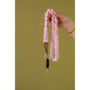 Dainty Pink Textured Lanyard