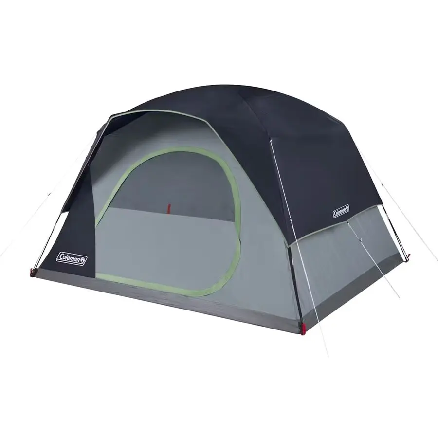 Coleman Skydome Tent 6-Person Weather-Resistant Spacious Camping Shelter with Pre-Attached Poles, 10 x 8 ft Interior, Wind-Resistant Frame, and 12 Months Warranty