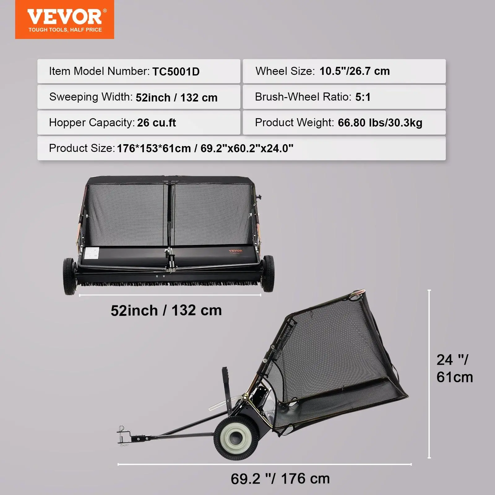 Tow Behind - 52 inch