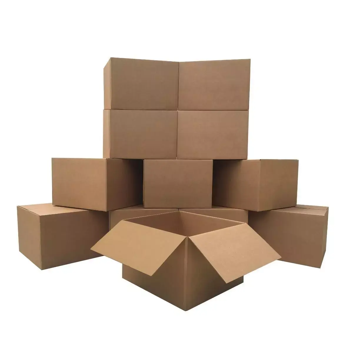 UBMOVE Large Moving Boxes - 20 x 20 x 15 in Corrugated Cardboard, Moisture-Resistant 32ECT 12-Pack, Durable Rippled Cushioning for Household Storage, Packing Bedding, Linens, Pillows, Organiser