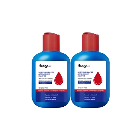 HOEGOA Selenium D-sulfide Haircare Shampoo - 2-Pack 120ml (Buy 1 Get 1 Free), Gentle Cleanser for Adults’ Oily Scalp, Dandruff Remover, Anti-itch, Oil Control, Flake Control Refreshing Scalp Care
