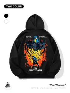Stranger Things Eleven Graphic Hoodie, Loose-Fitting Casual Sweatshirt with Pockets, Breathable Home Wear for Outdoor & Indoor Use